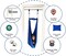 Doorway Sensory Swing Kit - Blue Compression Swing and Trapeze Bar with Red Gym Rings Combo